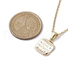 Brass Micro Pave Cubic Zirconia Pendant Necklaces NJEW-JN04690-02-3