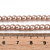 Baking Painted Pearlized Glass Pearl Round Bead Strands X-HY-Q003-4mm-11-4