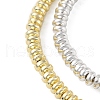 2 Strands 2 Colors Electroplated Non-magnetic Synthetic Hematite Beads Strands G-YW0001-38-2