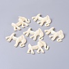 Resin Elephant Cabochons X-CRES-R098-49x76mm-08-2