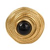 Round Natural Mixed Stone Finger Rings RJEW-Q822-17G-3