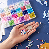 1800Pcs 24 Style Spray Painted & Baking Painted & Translucent Crackle Glass Beads CCG-TA0002-02-15