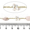 Handmade Nuggest Natural Rose Quartz Beaded Chains CHC-F020-08G-01-2
