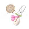 Acrylic Fruits & Shell Pendant Decorations HJEW-JM03300-3