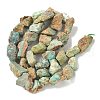 Raw Rough Natural HuBei Turquoise Beads Strands G-M453-D09-3