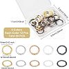 Fingerinspire 60Pcs 5 Colors Brass Linking Rings KK-FG0001-01-2