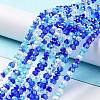Glass Beads Strands EGLA-A034-M4mm-25-1