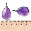 Natural Amethyst Pendants G-U002-01P-D-3