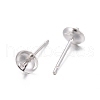 925 Sterling Silver Stud Earring Findings STER-E062-04C-S-7