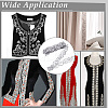 Iron on/Sew on Polyester Embroidery Auspicious Clouds Lace Ribbon OCOR-WH0088-45A-6