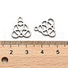 Non-Tarnish 316 Surgical Stainless Steel Charms STAS-H190-03P-04-3