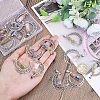 SUPERFINDINGS 16Pcs 4 Style Column Glass Bottle with Gemstone inside Pendants FIND-FH0003-11-4