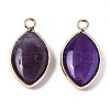 Natural Amethyst Pendants G-S359-318B-2