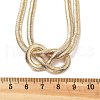 304 Stainless Steel Snake Chain Knot Necklaces for Women NJEW-G167-01G-3