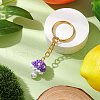 Glass Seed Beads Mushroom Keychain KEYC-MZ00021-01-2