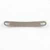 Tarnish Resistant Curved Rectangle 201 Stainless Steel Blank Tag Links connectors STAS-R071-08-2