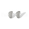 Bean Stainless Steel Stud Earrings for Unisex AA3662-3-3