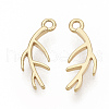 Brass Charms KK-T051-28G-NF-2