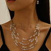 Retro Alloy Resin Dangle Earrings & Multi-Layered Necklaces Sets FS-WG198EF-14-1