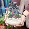 Flower Lace Embroidery Crossbody Bag Kits with Instructions PW-WG57237-08-1