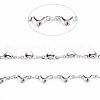 Non-Tarnish 201 Stainless Steel Heart & Oval Link Chains STAS-N092-116-4