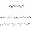 201 Stainless Steel Heart & Oval Link Chains STAS-N092-116-4