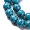 Synthetic Turquoise Beads Strands G-L605-G01-04A-4
