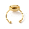 Adjustable 304 Stainless Steel Finger Rings Components STAS-K278-04E-G-3