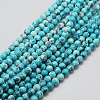 Synthetic Ocean White Jade Beads Strands G-L019-8mm-05-1
