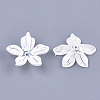 5-Petal Acrylic Bead Caps CACR-Q034-09A-2