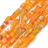 Handmade Millefiori Lampwork Beads Strands LAMP-P070-02A-01-1