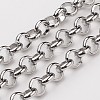 Non-Tarnish 3.28 Feet 304 Stainless Steel Rolo Chains X-CHS-L015-52-1