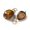 Natural Tiger Eye Pendants STAS-C120-07G-2