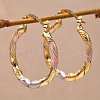 Twist Brass Hoop Earrings FS-WGA1A3A-01-2