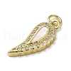 Brass Micro Pave Cubic Zirconia Pendants KK-Q808-28G-2