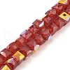 Baking Painted Glass Beads Strands DGLA-D001-05J-1