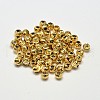 Rack Plating Brass Corrugated Round Spacer Beads X-KK-I600-4mm-G-RS-2