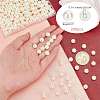 8mm About 200Pcs Glass Pearl Round Beads for Jewelry Making Round Box Kit Anti-flash White HY-PH0001-8mm-011-4