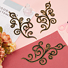 Ethnic Style Flower Pattern Computerized Embroidery Appliques PATC-WH0010-36C-4