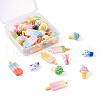 Craftdady 42Pcs 21 Colors Rainbow Resin Pendants CRES-CD0001-04-4