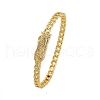 Rack Plating Brass Micro Pave Cubic Zirconia Hinged Bangles BJEW-H624-04G-4