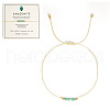 Natural Amazonite Braided Beads Bracelets for Women LU0568-4-1