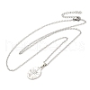 Zinc Alloy Pendant Necklaces NJEW-M203-01P-3