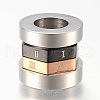 304 Stainless Steel Cubic Zirconia Pendants STAS-F168-57RGB-2