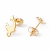 201 Stainless Steel Stud Earring Findings EJEW-A071-26G-2