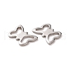 Filigree 304 Stainless Steel Butterfly Charms STAS-N025-07-3