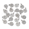 304 Stainless Steel Charms STAS-Q201-T451P-3