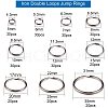 Iron Double Loops Jump Rings Split Rings and Iron Split Key Rings PH-IFIN-G079-05P-2