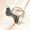 304 Stainless Steel Open Cuff Rings for Women RJEW-F178-01P-01-5