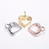 Long-Lasting Plated Brass Micro Pave Cubic Zirconia Charms ZIRC-F069-39-1